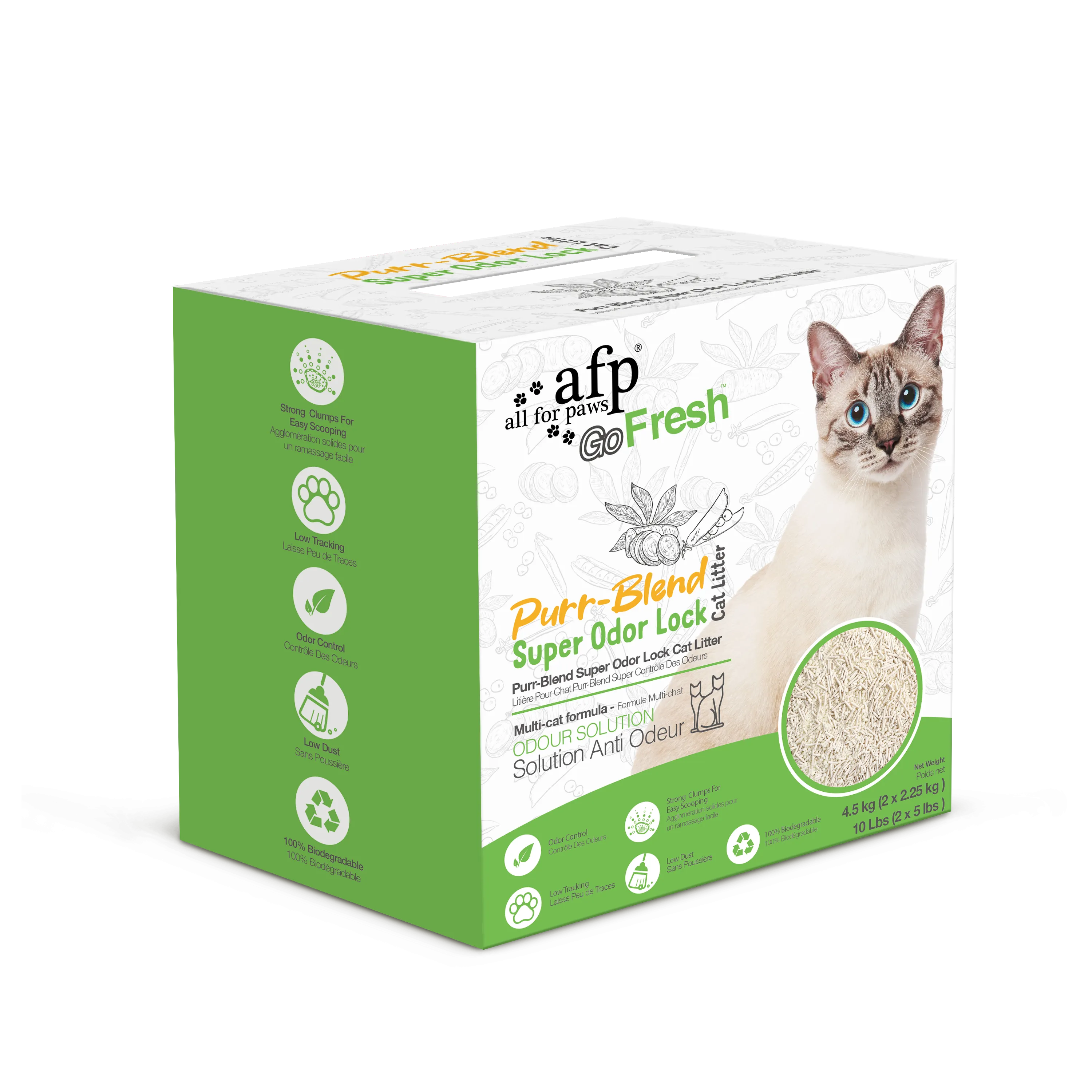 2 Boxes Go Fresh-Purr-Blend Super Odor Lock Cat Litte (2.25KG/ Box) Pets Qatar