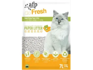 Afb Paper Cat Litter 1.9Kgs  (Water Turns Blue) 7L Pets Qatar