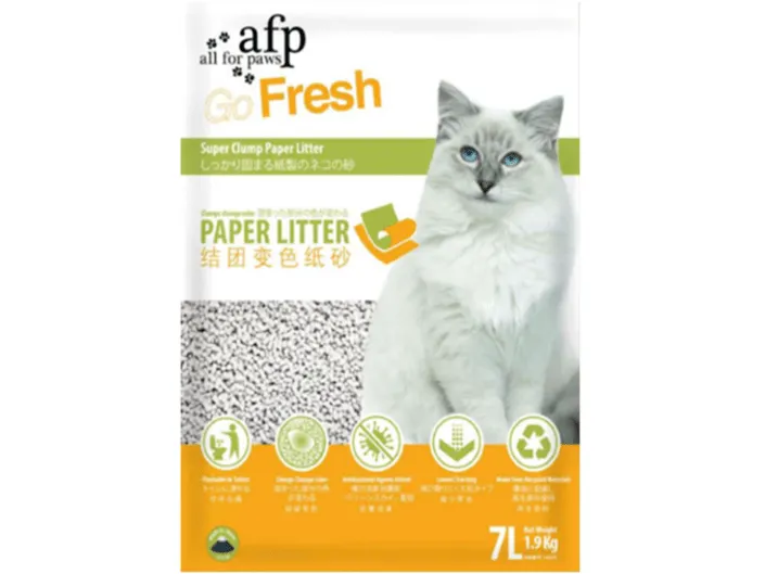 Afb Paper Cat Litter 1.9Kgs  (Water Turns Blue) 7L Pets Qatar