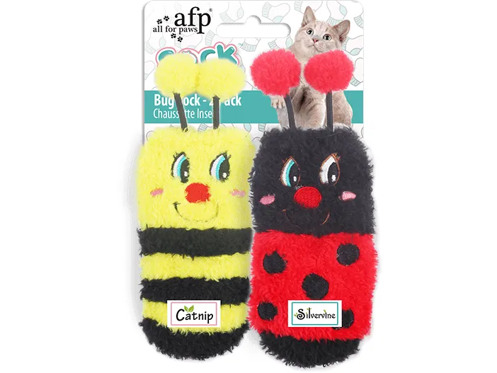 AFP Cat Socks-Bug Sock - 2 Pack Pets Qatar