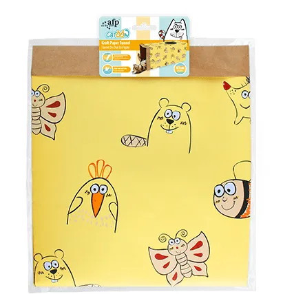 AFP Catoon - Kraft Paper Tunnel - Yellow Pets Qatar