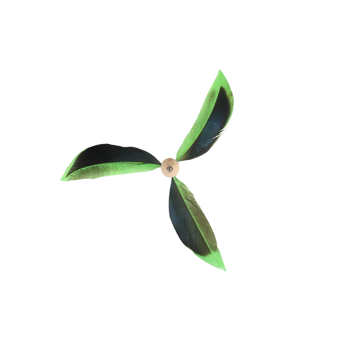 AFP  Feather Copter Cat Wand-Green Pets Qatar