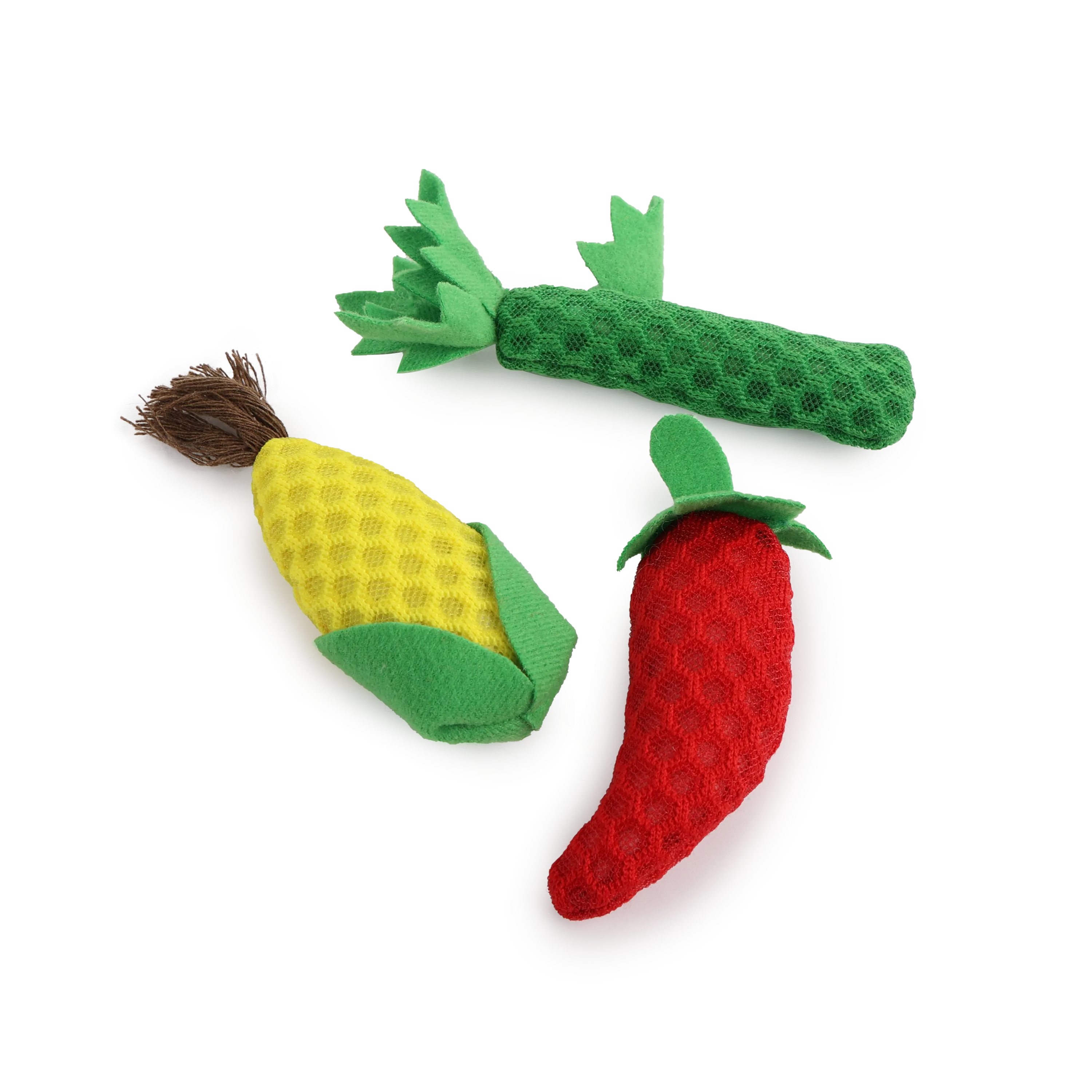 AFP Green Rush Veggies Cat toy - Pack of 4 toys Pets Qatar
