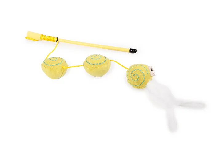 AFP Kitty-Wand Ball - Yellow Pets Qatar