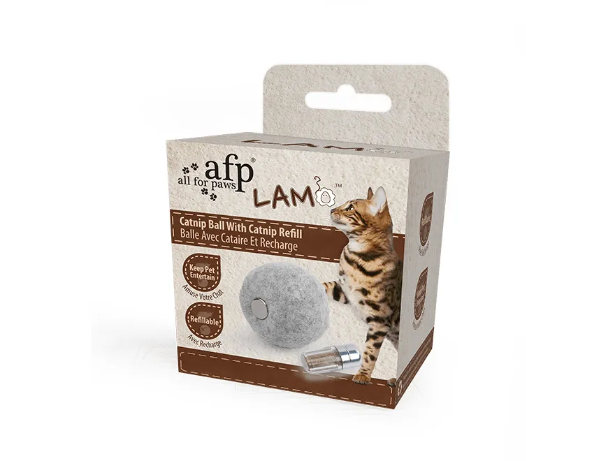 AFP Lambswool-catnip ball with catnip refill Pets Qatar