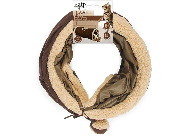 AFP Lambswool - Find Me Cat Tunnel 66cm Pets Qatar