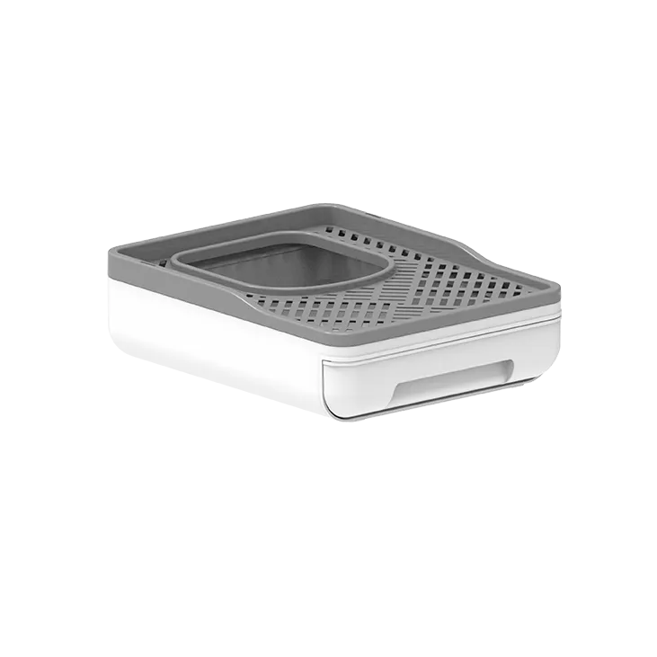 AFP  Minus One Foldable Grey Cat Litter Box -Large Size Pets Qatar