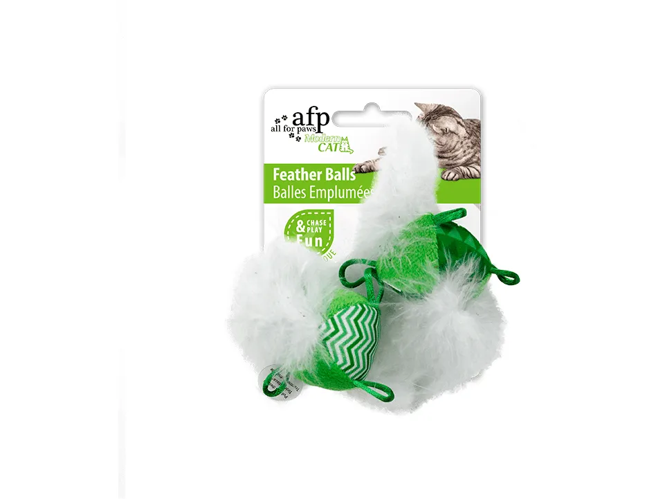AFP Modern Cat - Feather Balls (with sound chip) Pets Qatar