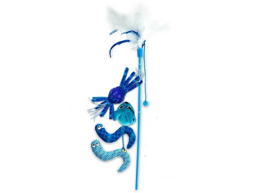 AFP Modern Cat-Magic Wings Wand - 5 Pk Blue Pets Qatar