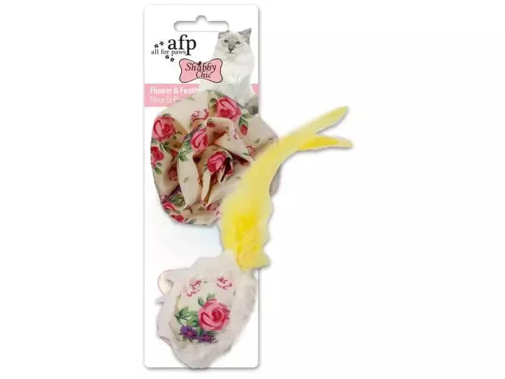 AFP Shabby Chic - Flower and Feather Balls (2 pack) Pets Qatar