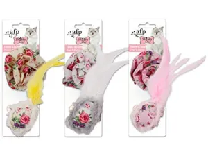 AFP Shabby Chic - Flower and Feather Balls (2 pack) Pets Qatar