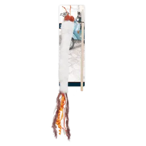 AFP Vintage - Real Rabbit Fur Tail - Interactive Cat Toy Pets Qatar