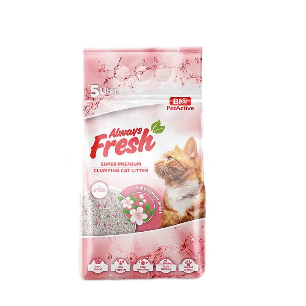 AlwaysFresh Baby Powder Scent (Clumping Cat Litter) 5L Pets Qatar