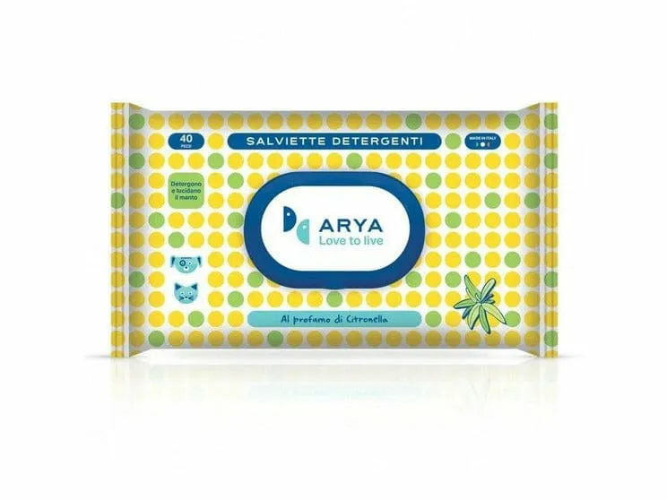 ARYA Wet Wipes Lemongrass Pets Qatar