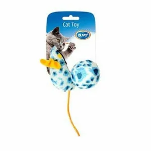 Assortment Mouse And Ball Leopard 10x4x4cm mixed colors Pets Qatar