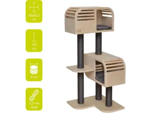Atlas 120 scratching post 57,5x56,5x123,5cm Pets Qatar