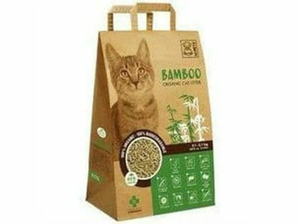 BAMBOO CAT LITTER - 10L COLOR BOX WITH HANDLE BROWN Pets Qatar