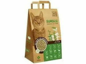 BAMBOO CAT LITTER - 10L COLOR BOX WITH HANDLE BROWN Pets Qatar
