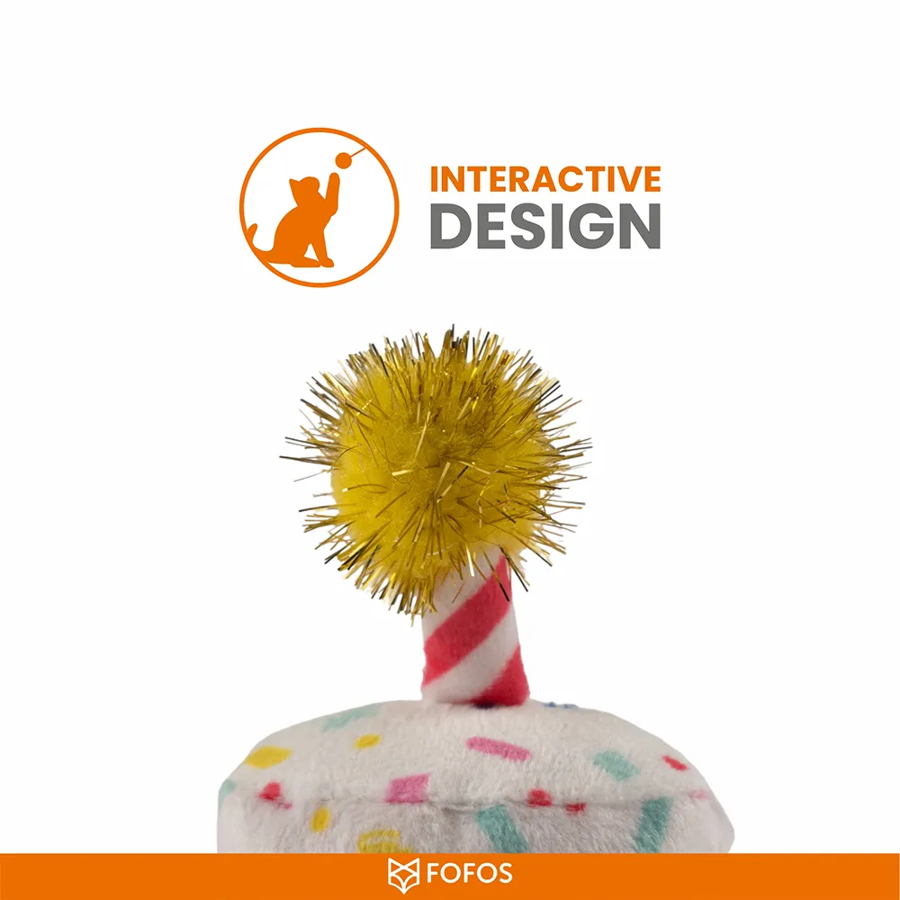 Barkbutler x Fofos Birthday Cake Catnip Toy for Cats