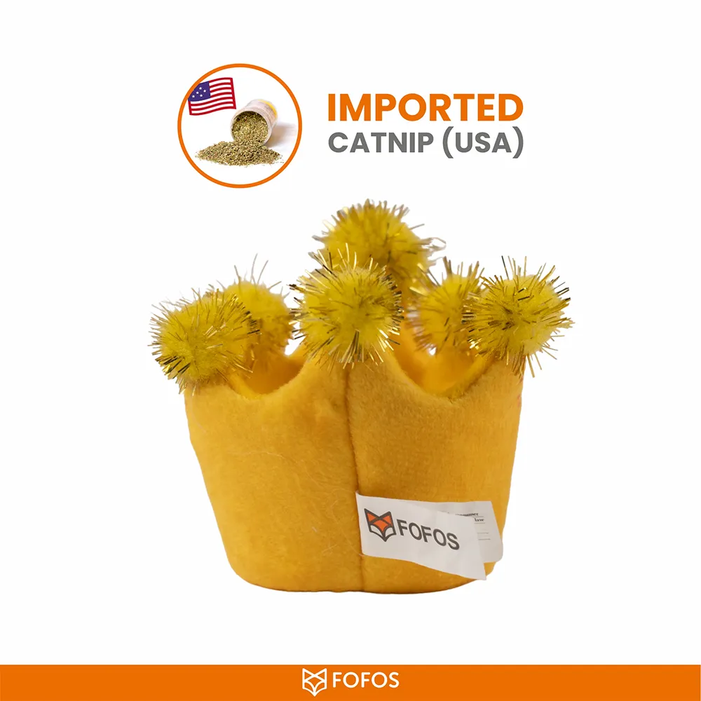 Barkbutler x Fofos Birthday Crown Catnip Toy for Cats