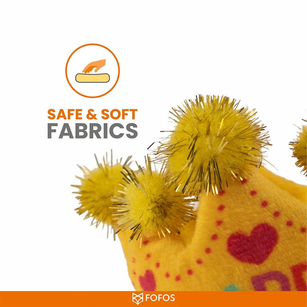 Barkbutler x Fofos Birthday Crown Catnip Toy for Cats