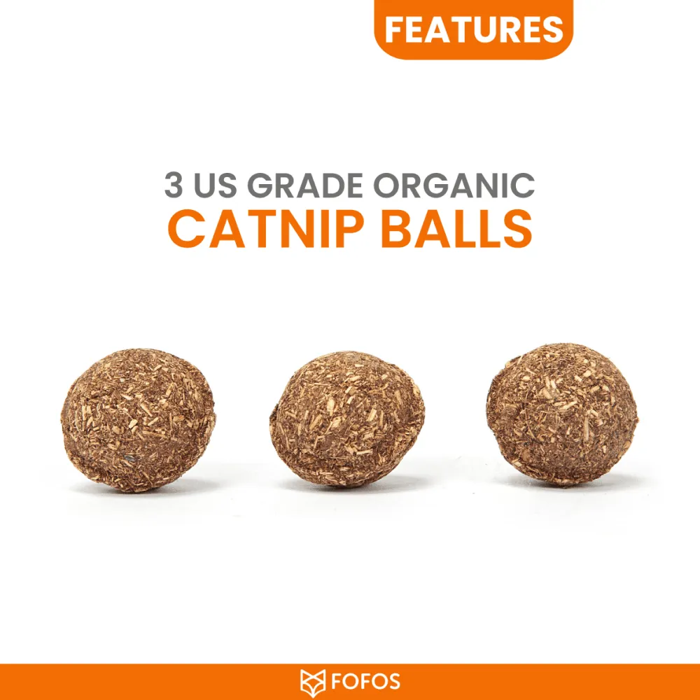 Barkbutler x Fofos Blue Bird with Catnip Balls Interactive Toy for Cats