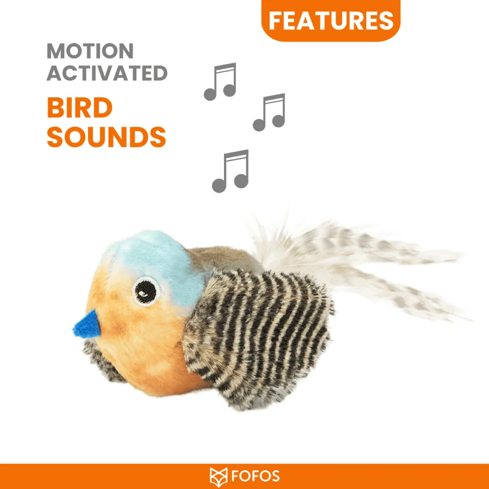 Barkbutler x Fofos Blue Bird with Catnip Balls Interactive Toy for Cats