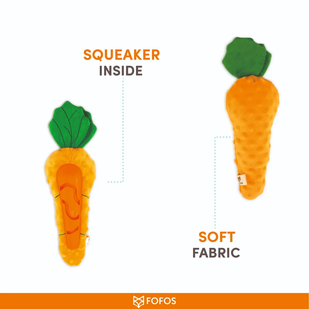 Barkbutler x Fofos Carrot Treat Toy for Dogs (Orange)