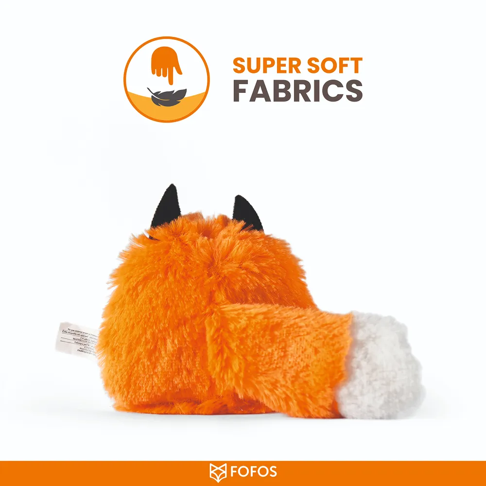 Barkbutler x Fofos Floppy Crinkle Fox Catnip Toy for Cats