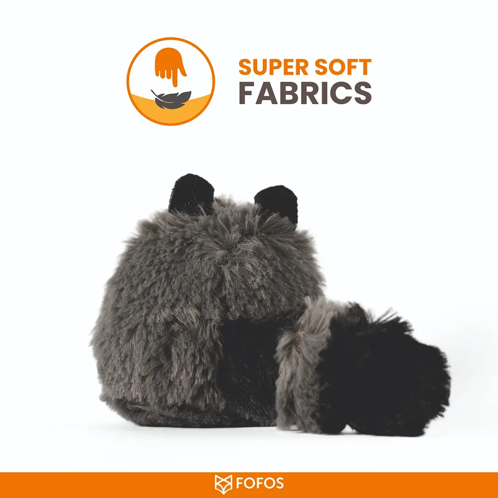 Barkbutler x Fofos Floppy Crinkle Raccoon Catnip Toy for Cats