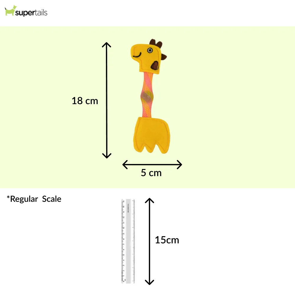 Barkbutler x Fofos Giraffe Flick Tube Catnip Toy for Cats