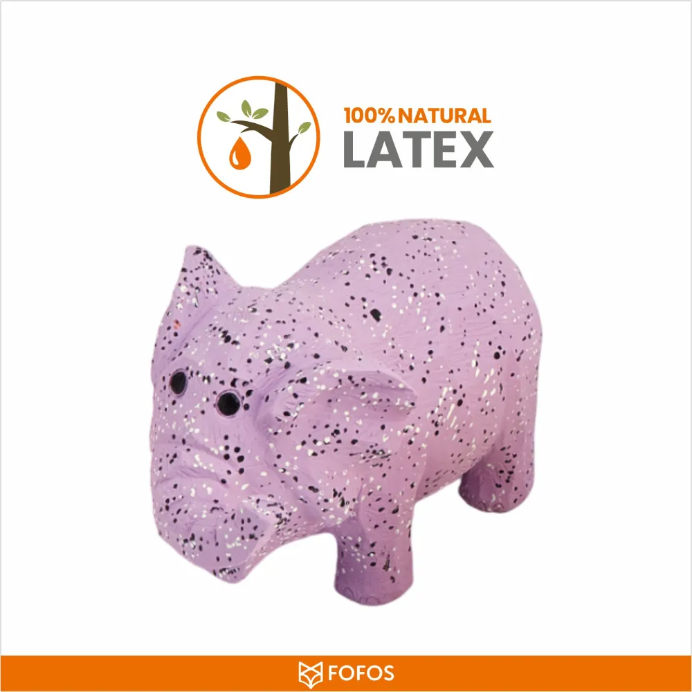 Barkbutler x Fofos Latex Elephant Squeaky Toy for Dogs (Purple)