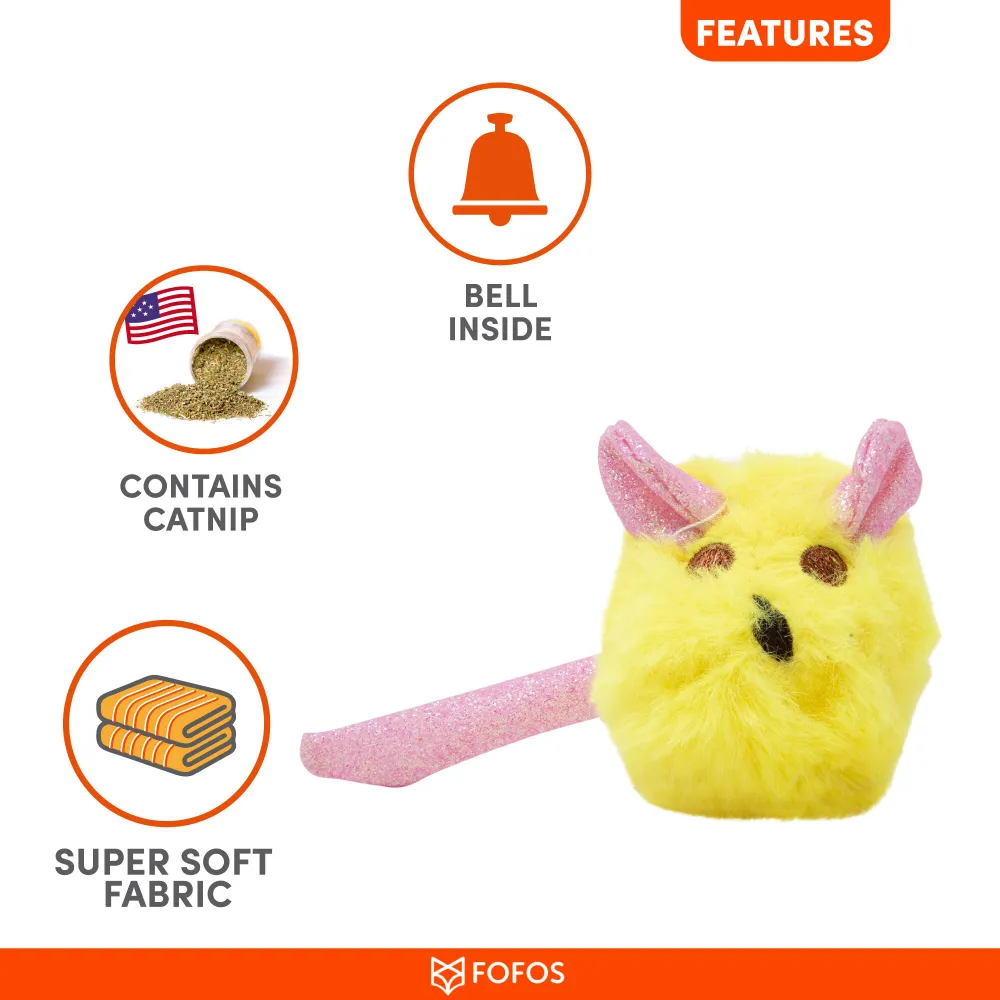 Barkbutler x Fofos Rattle Mouse Chew Toy for Cats