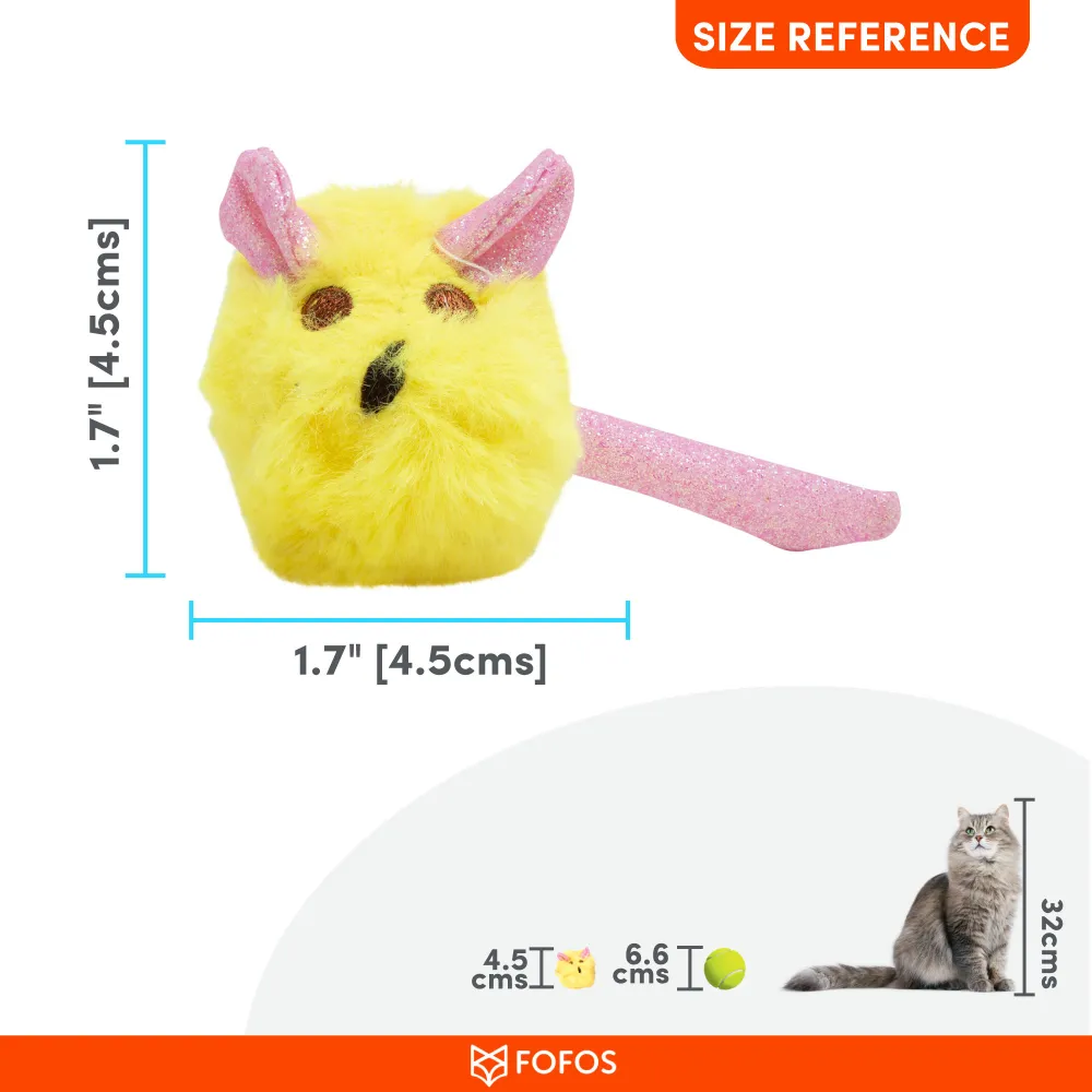 Barkbutler x Fofos Rattle Mouse Chew Toy for Cats