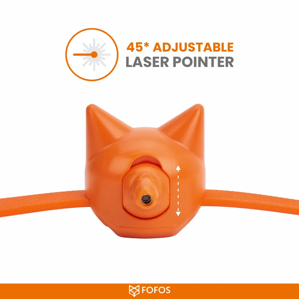 Barkbutler x Fofos Rechargeable Laser Collar Smart Toy for Cats