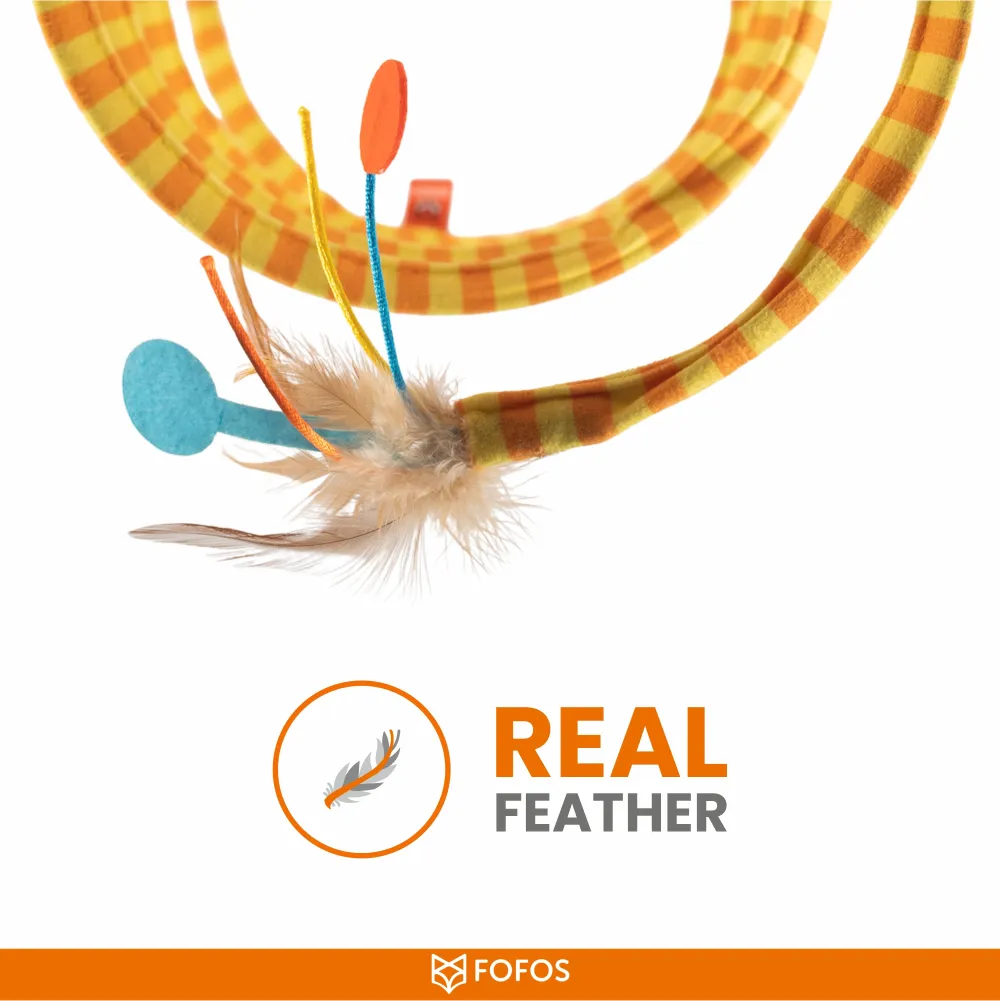 Barkbutler x Fofos Safari Spiral Tunnel Toy for Cats
