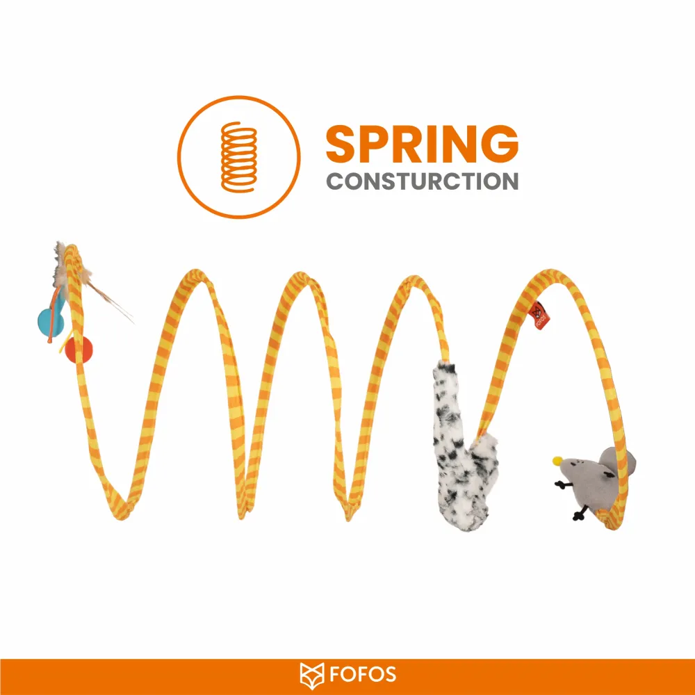 Barkbutler x Fofos Safari Spiral Tunnel Toy for Cats