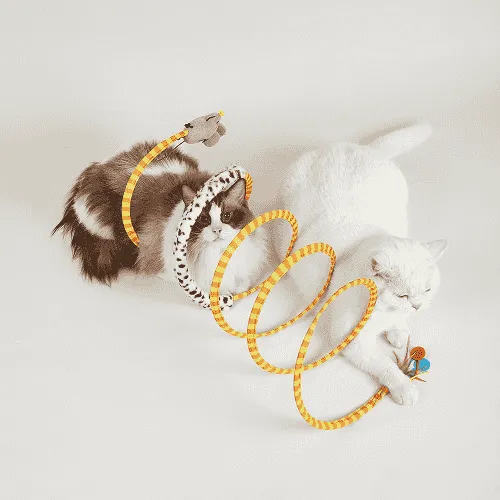 Barkbutler x Fofos Safari Spiral Tunnel Toy for Cats