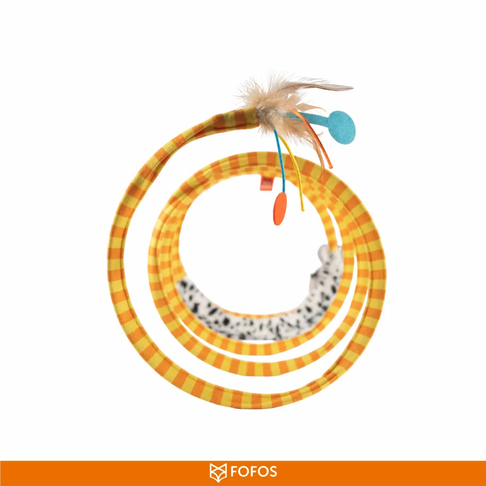 Barkbutler x Fofos Safari Spiral Tunnel Toy for Cats