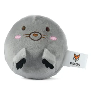 Barkbutler x Fofos Slow Rising Animal Toy Set for Dogs (Grey) | For Soft Chewers