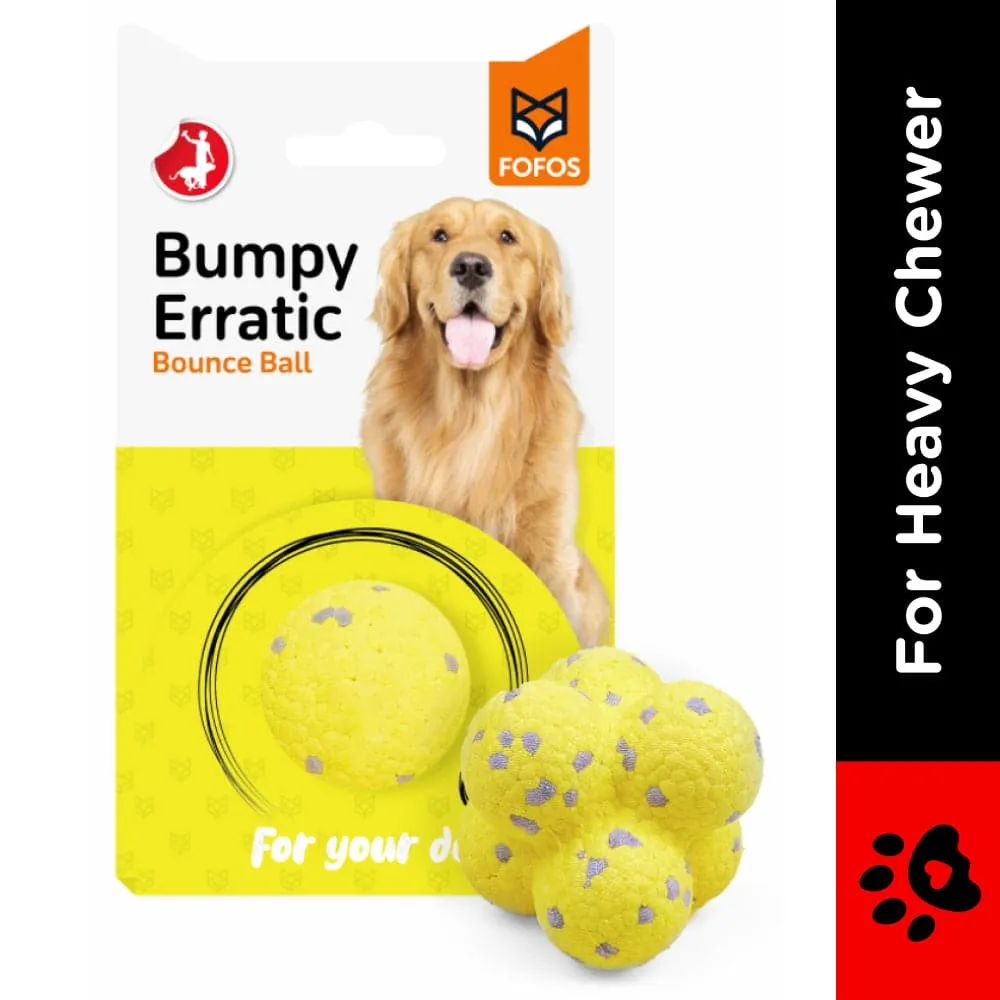 Barkbutler x Fofos Ultra Durable Ball Toy for Dogs (Yellow)