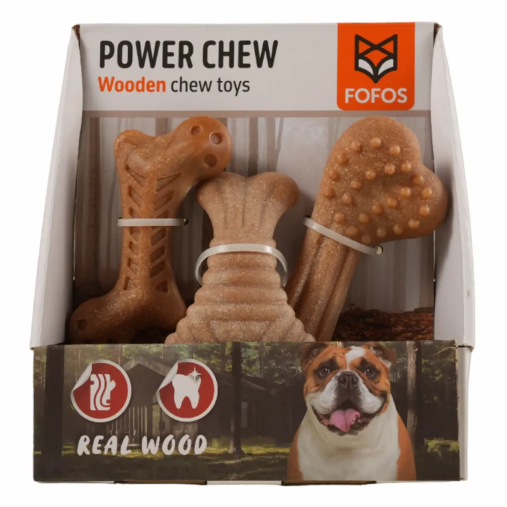 Barkbutler x Fofos Wooden Stix Chew Toy for Dogs (Large)