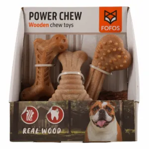 Barkbutler x Fofos Wooden Stix Chew Toy for Dogs (Large)
