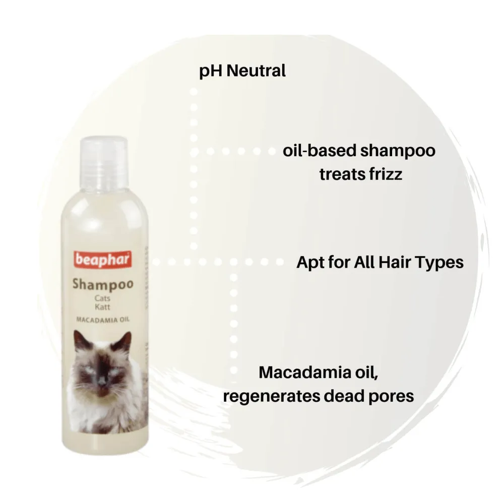Beaphar Macadamia Oil & Aloe Vera Dryness & Itch Relief Shampoo for Cats