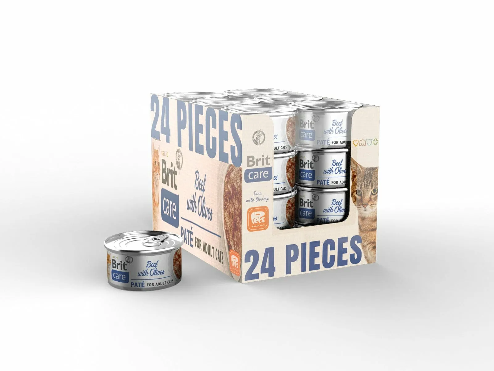 Beef Pate with Olives Box 70gx24 pcs Brit Care Pets Qatar