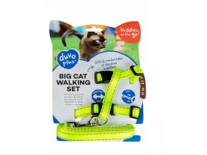 BIG CAT WALKING SET REFLECTIVE UNI 30-50cm / 12mm - 125cm Pets Qatar