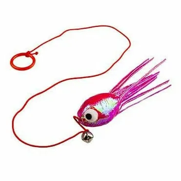 Blinky octopus with elastic 16,5x7x3cm purple Pets Qatar