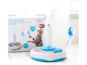 Blue and White Electric Cat Toys Pets Qatar