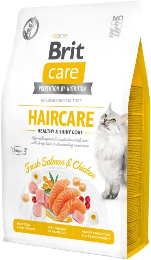 Brit Care Cat Grain-Free Haircare Healthy & Shiny Coat, 2 kg Pets Qatar
