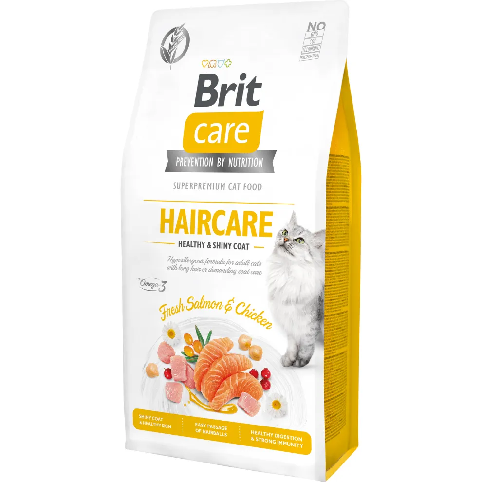 Brit Care Cat Grain-Free Haircare Healthy & Shiny Coat, 7 kg Pets Qatar